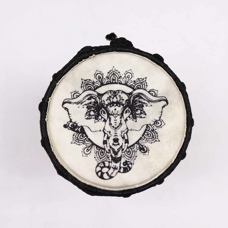 Handgefertigte Djembe-Trommel mit breiter Decke – 20 cm
