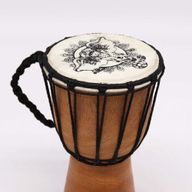 Handgefertigte Djembe-Trommel mit breiter Decke – 20 cm