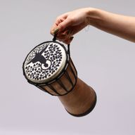 Handgefertigte Djembe-Trommel mit breiter Decke – 25 cm
