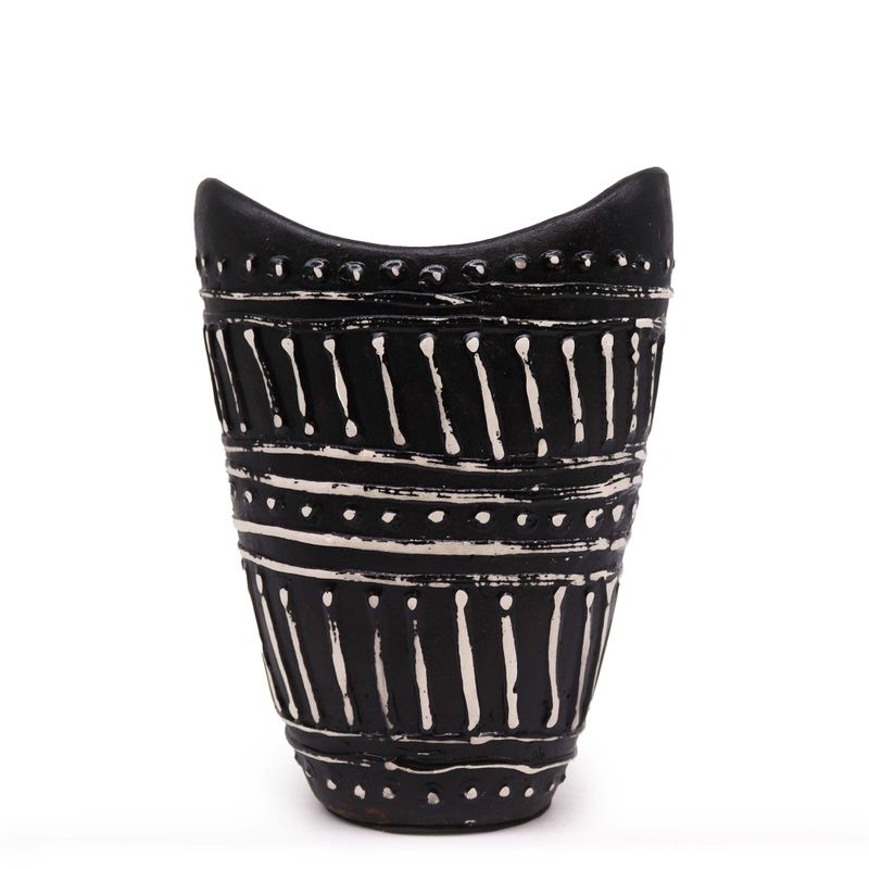 Wirbelförmige Vase - Creme