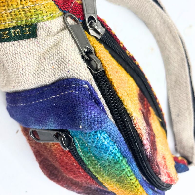 Batik-Hanf-Gürteltasche