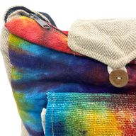 Batik-Hanf-Lerntasche mit Vordertasche