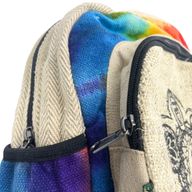 Tiedye Hanf Mittelgroßer Rucksack – 7 Chakra