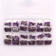 Mini-Edelsteinbäume auf Orgonitbasis - Amethyst (15 Steine)