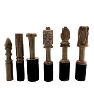 Holzstab – 14 cm – Elefantenschnitzerei