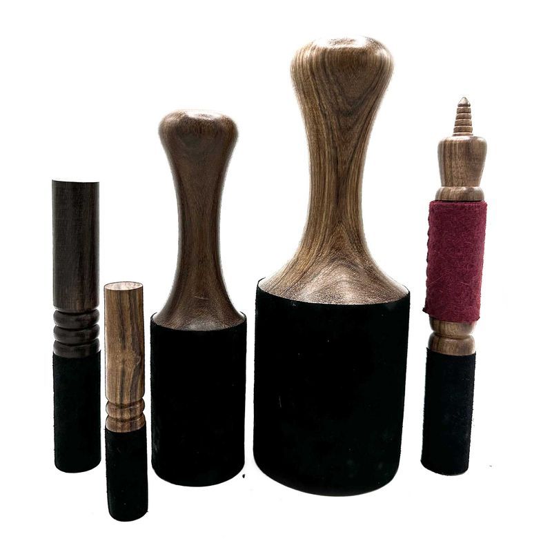 Holzstab – 18 cm – mittlerer Doppelring