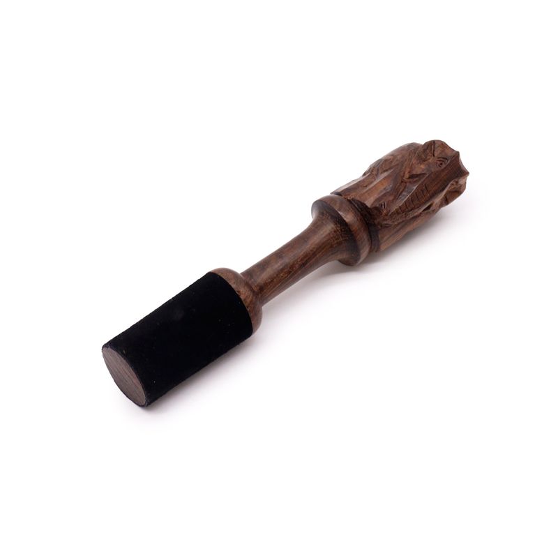 Holzstab – 14 cm – Elefantenschnitzerei