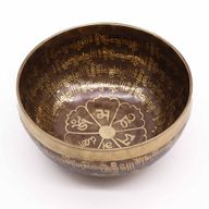 Tibetische Heilschale mit Gravur – 16 cm – Mantra