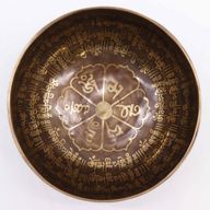 Tibetische Heilschale mit Gravur – 16 cm – Mantra