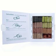 Display-Set mit 70 Räuchersteinen und Brenner – 7 Earthy Himalaya Incenso