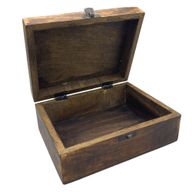 Große Holzkiste mit Keramikglasur - 20x15x7.5cm - Beton