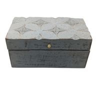 Vintage Deco – Mehrzweckbox – 22 x 12 x 10 cm – grauer Stern