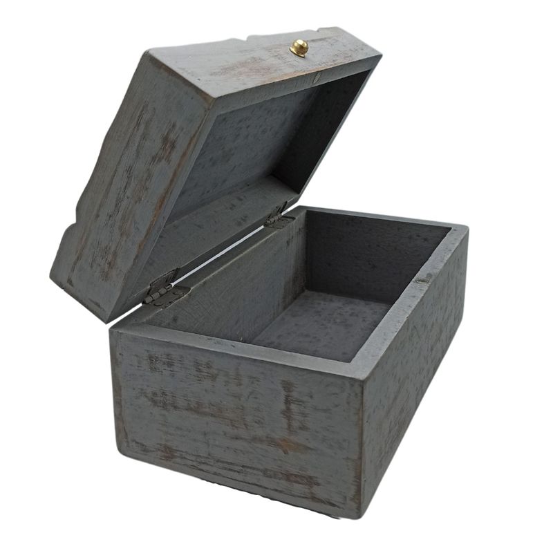 Vintage Deco – Mehrzweckbox – 22 x 12 x 10 cm – grauer Stern