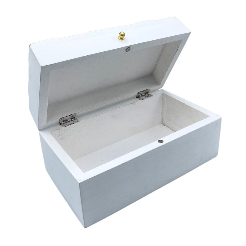 Vintage Deco – Mehrzweckbox – 22 x 12 x 10 cm – weiße Diamanten