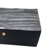 Vintage Deco – Mehrzweckbox – 22 x 12 x 10 cm – schwarze Wirbel
