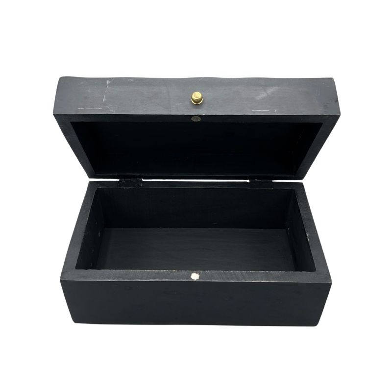 Vintage Deco – Mehrzweckbox – 22 x 12 x 10 cm – schwarze Wirbel