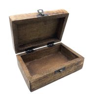 Mittelgroße Aufbewahrungsbox aus Holz, 15 x 10 x 6 cm – Buddha