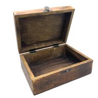 Große Aufbewahrungsbox aus Holz, 20 x 15 x 7,5 cm – Buddha