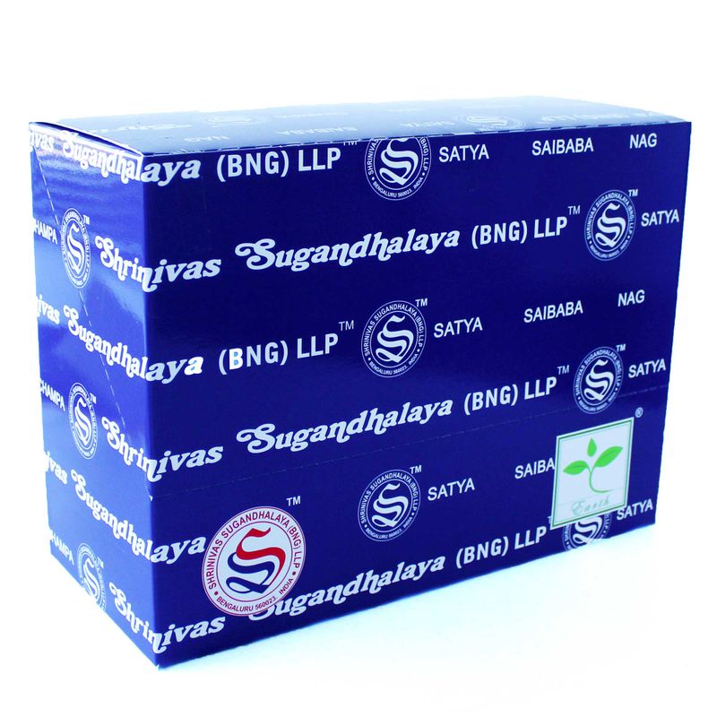 Display-Packung mit 42 Stück – Satya-Räucherstäbchen, sortiert, 15 g
