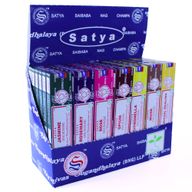 Display-Packung mit 42 Stück – Satya-Räucherstäbchen, sortiert, 15 g