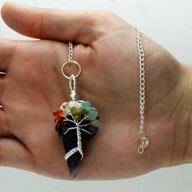 Magisches Pendel – Sieben Chakra – Amethyst