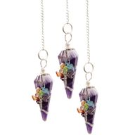Magisches Pendel – Sieben Chakra – Amethyst