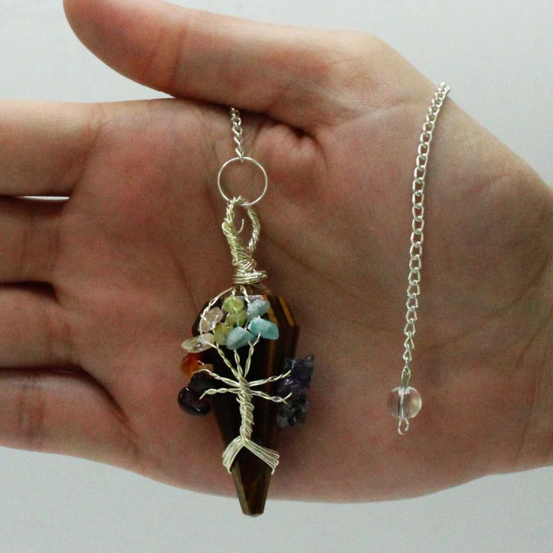 Magisches Pendel – Sieben Chakra – Tigerauge