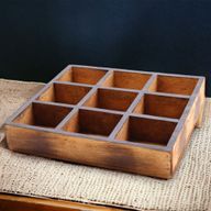 Präsentationstablett – 6 (3x3) Fächer