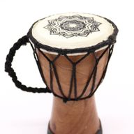 Handgefertigte Djembe-Trommel mit breiter Decke – 15 cm