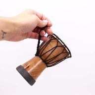 Handgefertigte Djembe-Trommel mit breiter Decke – 15 cm