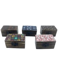 Pillendosen aus Holz 9x5x4cm - Meena Work - Sortiert