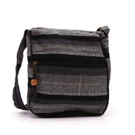 Große Nepal-Schultertasche (verstellbarer Riemen) – Berggranit