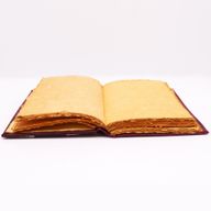Hefty Red Tan Buch – Zink-Hamsa-Dekor – 200 Seiten mit Büttenrändern – 26 x 18 cm