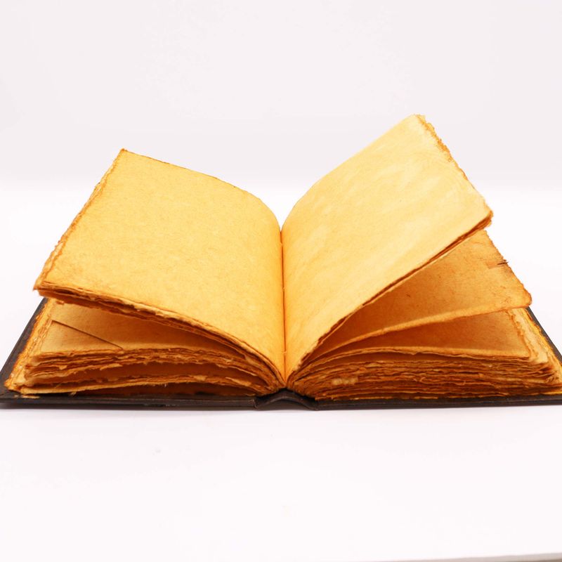 Hefty Brown Tan Buch – Zink-Triple-Moon-Dekor – 200 Seiten mit Büttenrand – 26 x 18 cm