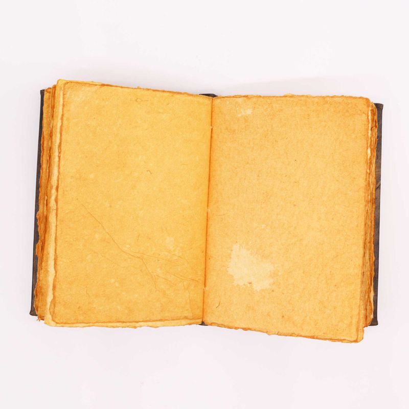 Hefty Brown Tan Buch – Zink-Pentagon-Dekor – 200 Seiten mit Büttenrand – 26 x 18 cm