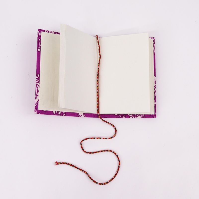 Verschiedene baumwollgebundene Notizbücher mit Blumendruck, 7 x 10 cm (Display-Packung)