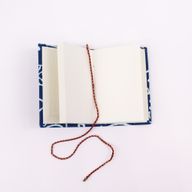 Blockdruck-Notizbücher mit Baumwolleinband, 7 x 10 cm (Display-Packung)