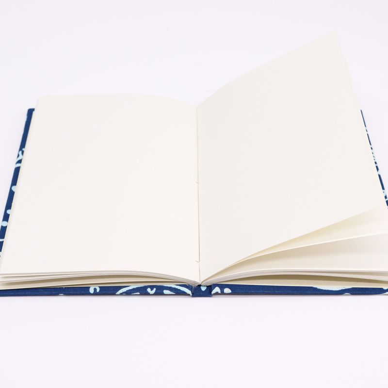 Baumwollgebundene Notizbücher 20 x 15 cm – 96 Seiten – Indigofisch