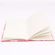 Baumwollgebundene Notizbücher, 20 x 15 cm, 96 Seiten, rosa Blumenmuster