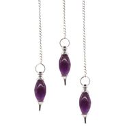 Lingamförmiges Edelsteinpendel – Amethyst