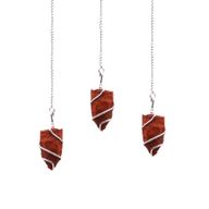 Rohes Edelsteinpendel – Roter Jaspis