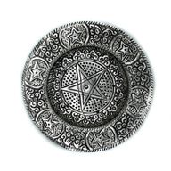 Polierter Pentagon-Räucherstäbchenhalter aus Aluminium, 11,5 cm