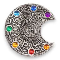 Räucherstäbchenhalter „Sieben Chakra-Mond“, 11,5 cm