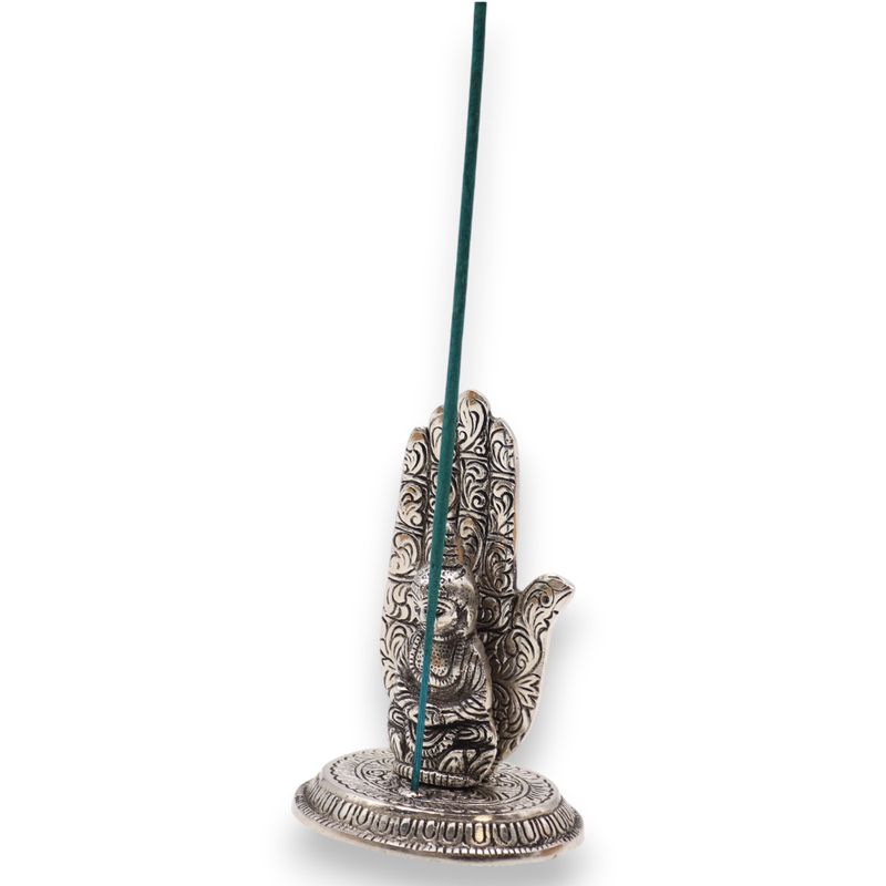 Hand-Buddha-Räucherstäbchenhalter 13x9cm