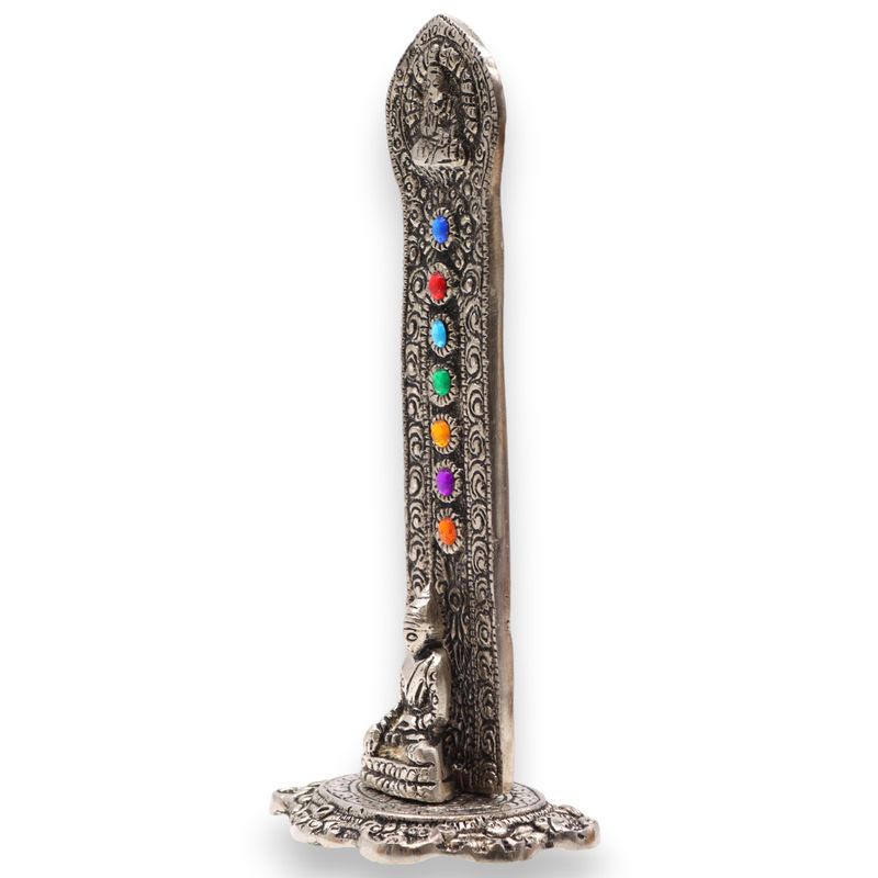 7 Chakra-Turm Buddha Räucherstäbchenhalter 16x6x7cm