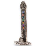 7 Chakra-Turm Buddha Räucherstäbchenhalter 16x6x7cm