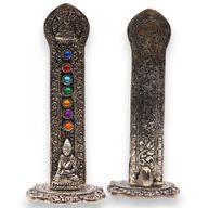 7 Chakra-Turm Buddha Räucherstäbchenhalter 16x6x7cm
