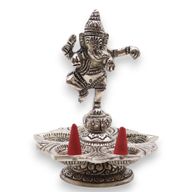 Tanzender Ganesha Räucherkegeln Halter 14x10cm