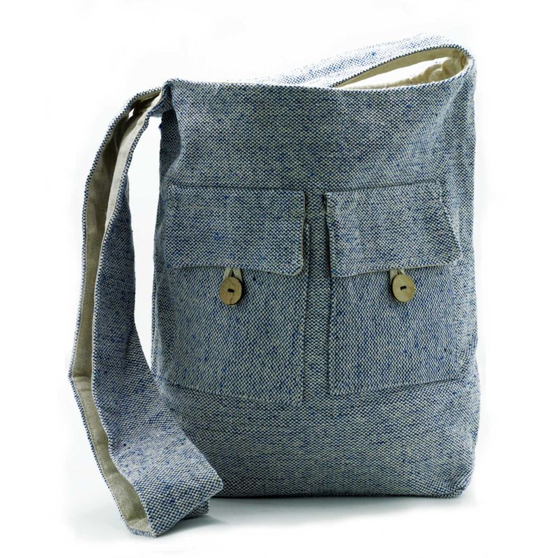 Zwei-Taschen-Taschen in Naturtönen – Comp Denim – Groß