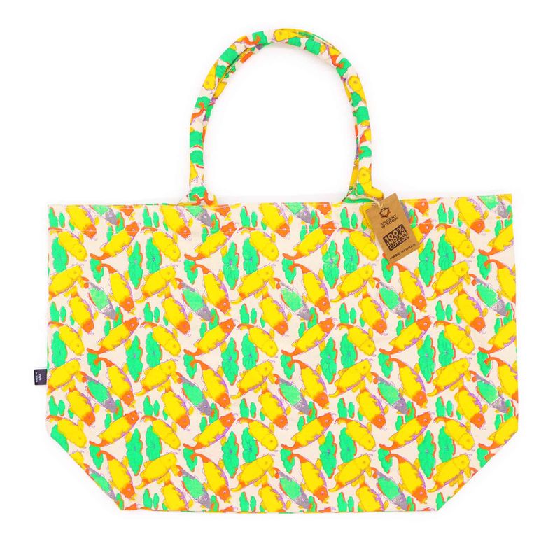 Große helle Tasche - Kojote-Karpfen
